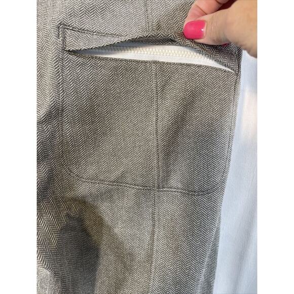 Athleta Womens M Delancey Taupie Brown Herringbone Leggings Classic EUC - Picture 6 of 11